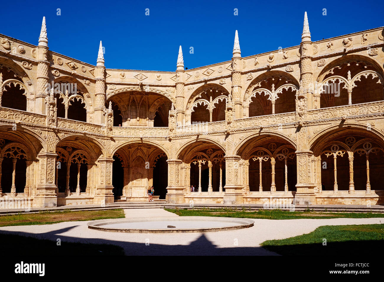 Portugal, Lissabon, Mosteiro Dos Jeronimos, Hieronymus-Kloster, UNESCO-Welterbe, das Kloster Stockfoto