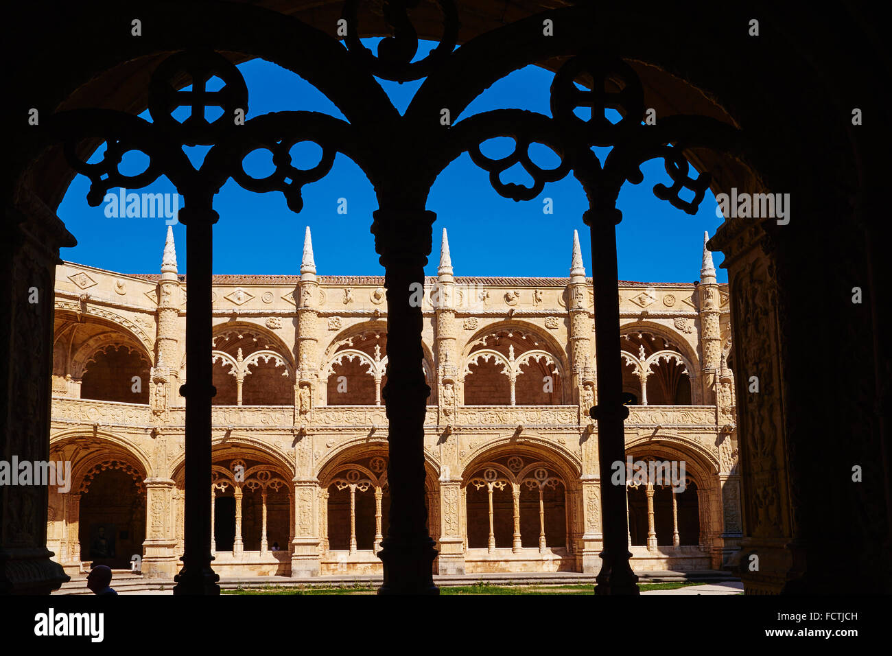 Portugal, Lissabon, Mosteiro Dos Jeronimos, Hieronymus-Kloster, UNESCO-Welterbe, das Kloster Stockfoto