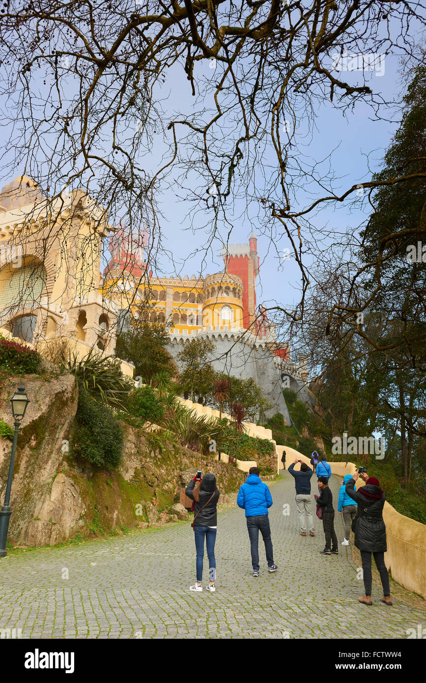 Die Pena Nationalpalast, Sintra, Portugal, Europa Stockfoto