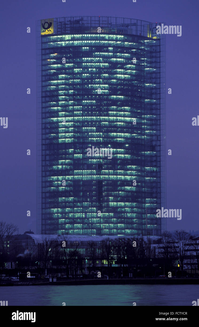 DEU, Deutschland, Bonn, Posttower der Deutschen Post AG.  DEU, Deutschland, Bonn, der Posttower der Deutschen Post AG. Stockfoto