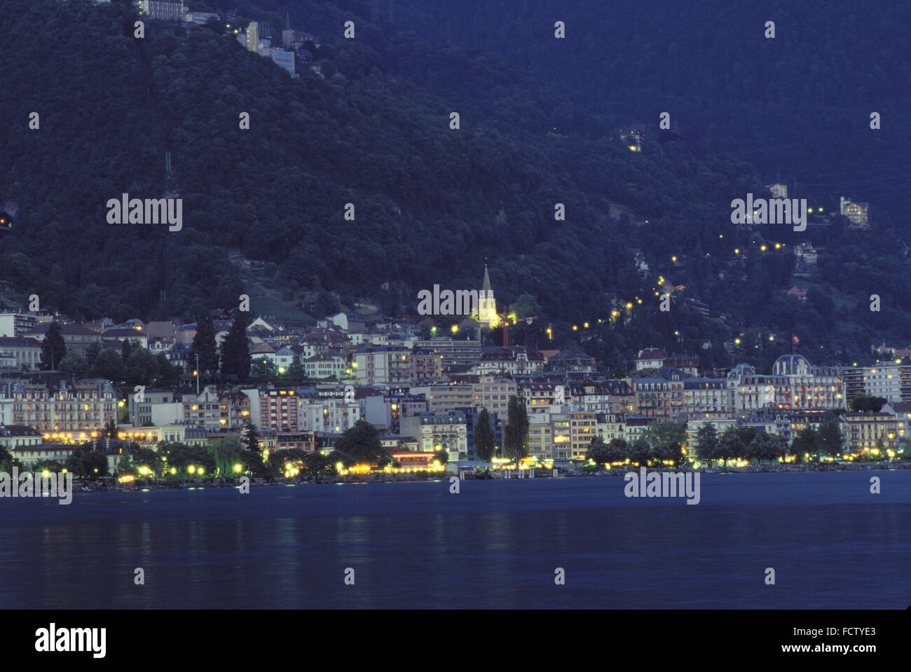 CHE, Schweiz, Montreux am Genfer See.  CHE, Schweiz, Montreux am Genfer See. Stockfoto