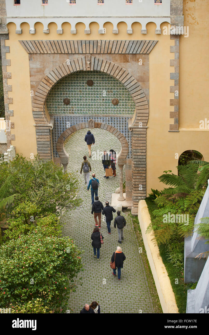 Die Pena Nationalpalast, Sintra, Portugal, Europa Stockfoto