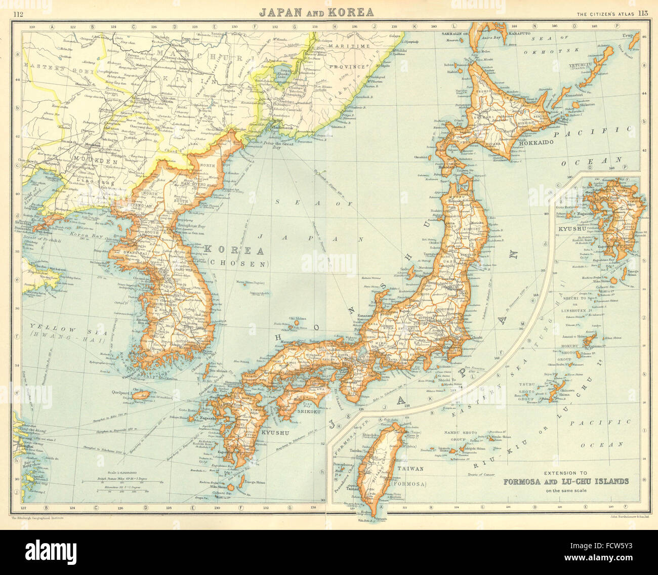 Korea japan karte -Fotos und -Bildmaterial in hoher Auflösung – Alamy