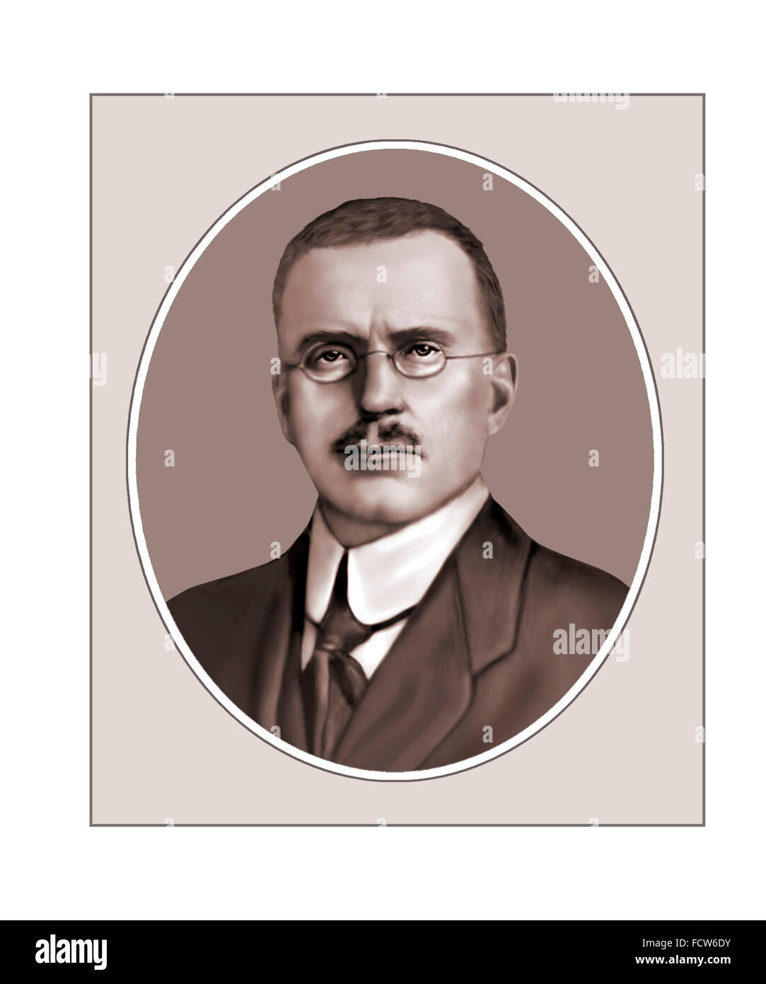 Gustav, Schweizer Psychologe, Porträt Stockfoto