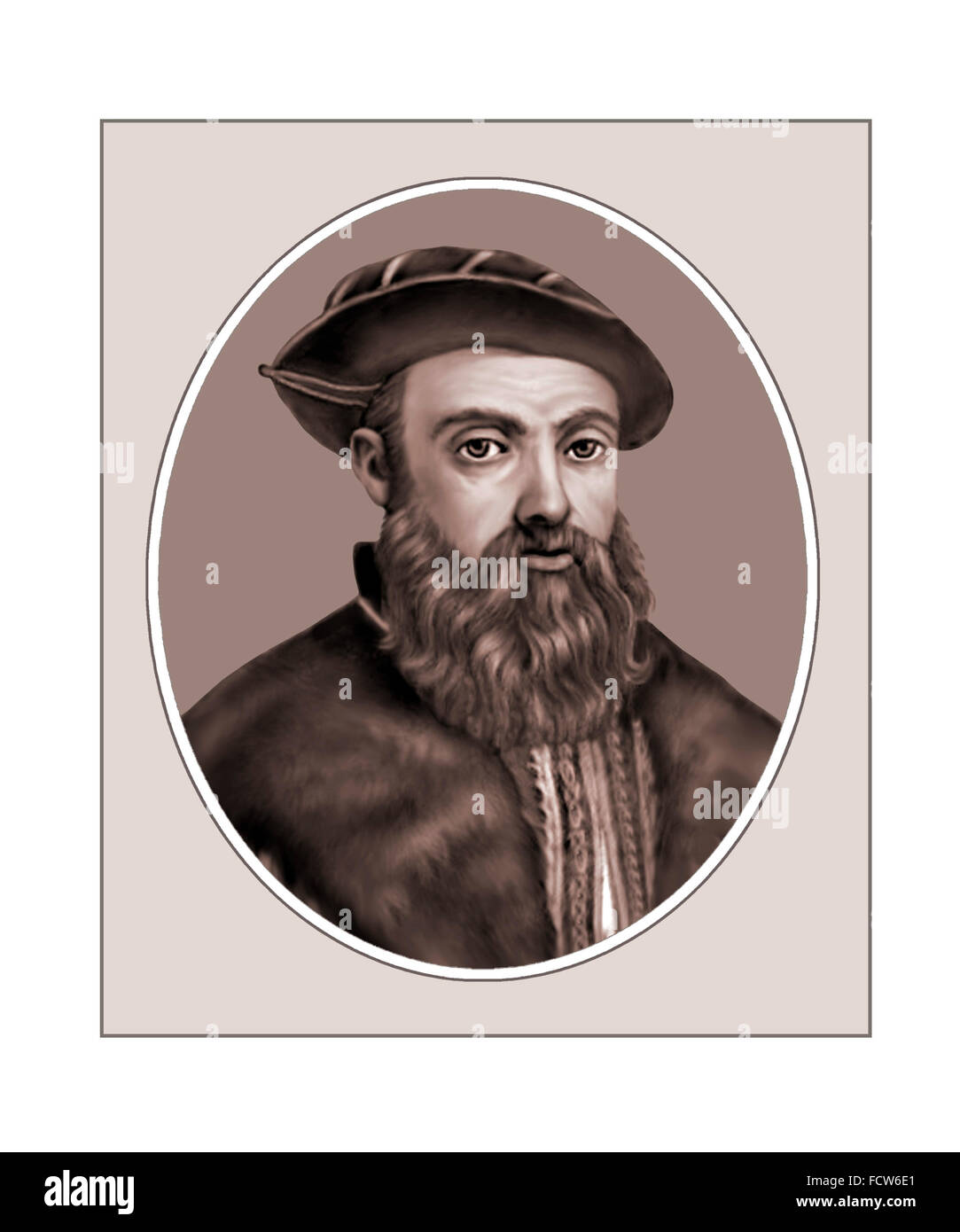 Ferdinand Magellan, portugiesischer Seefahrer, Porträt Stockfoto