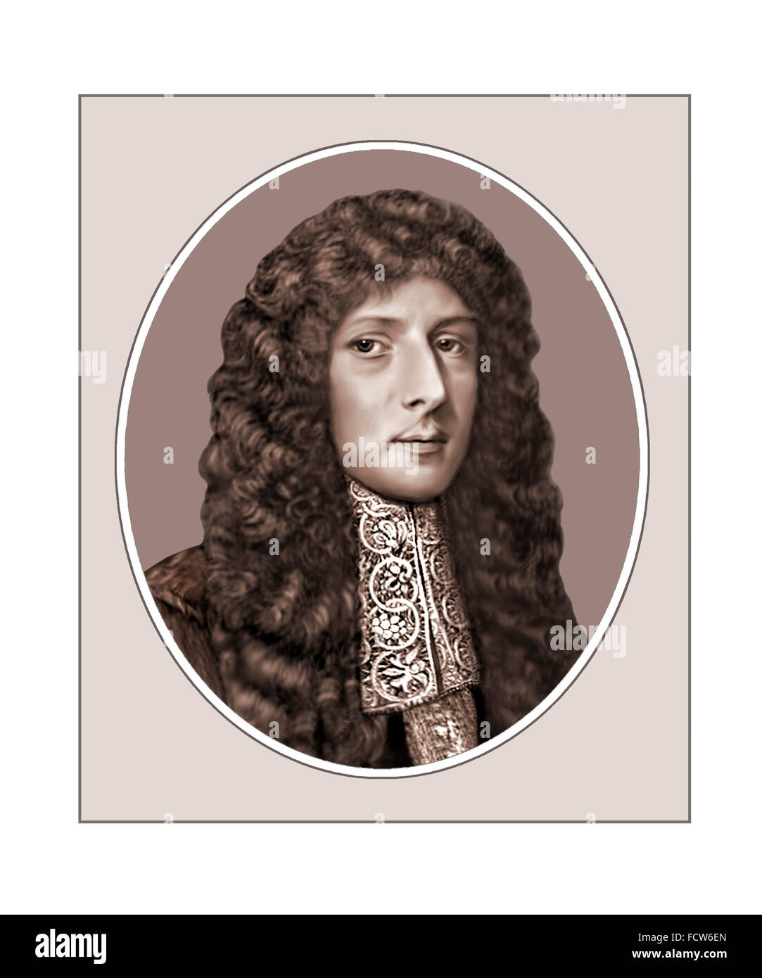 John Aubrey, Antiquar, Biograf, Porträt Stockfoto