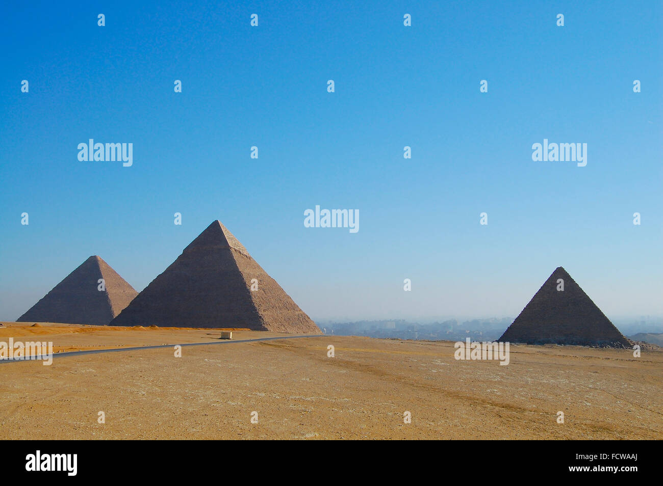 Gizeh-Pyramiden - Kairo - Ägypten Stockfoto