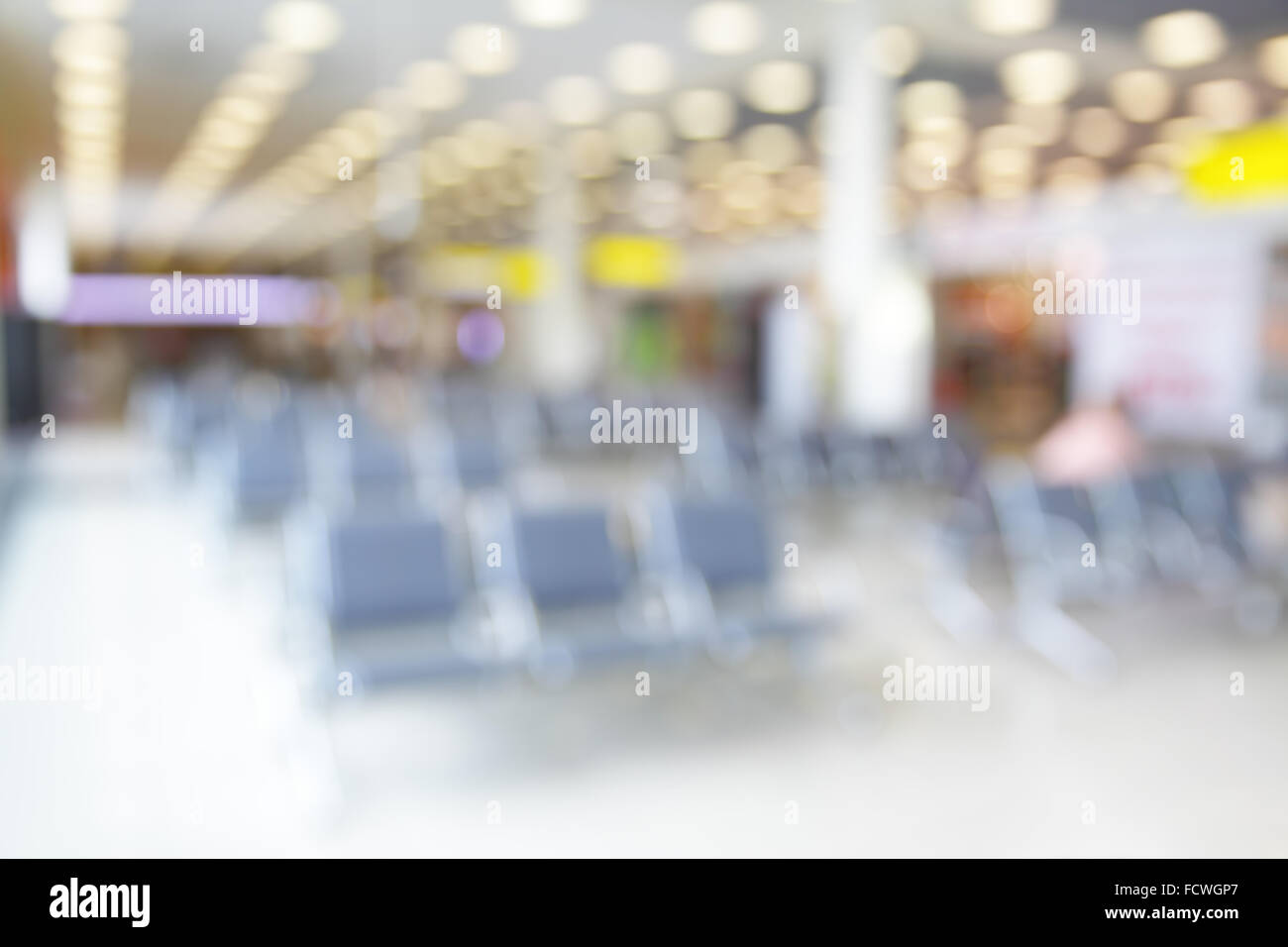 Lounge im Flughafen - defokussierten erlauben Hintergrund Stockfoto