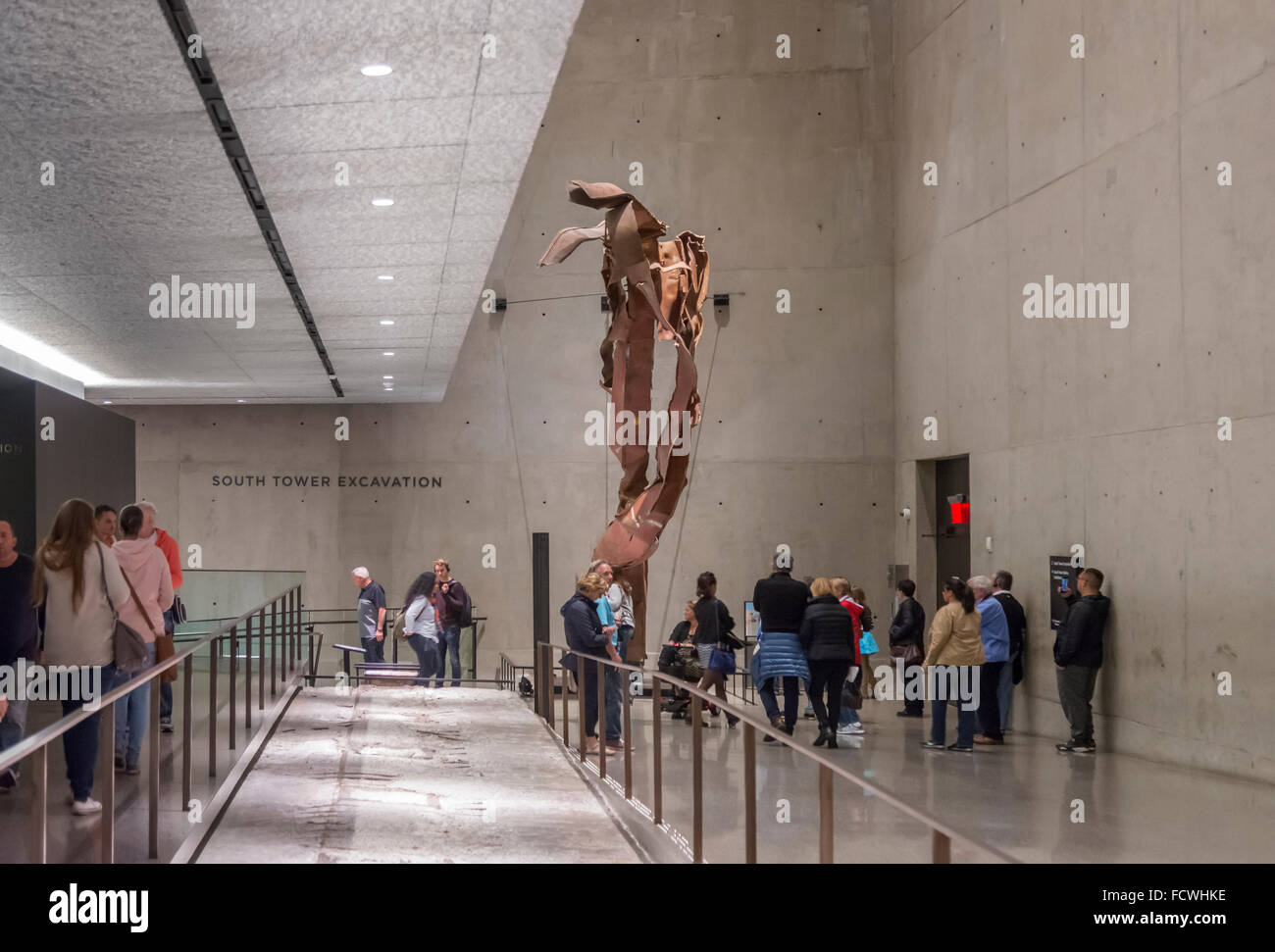 Im World Trade Center 911 Memorial Museum, New York, NY USA Stockfoto