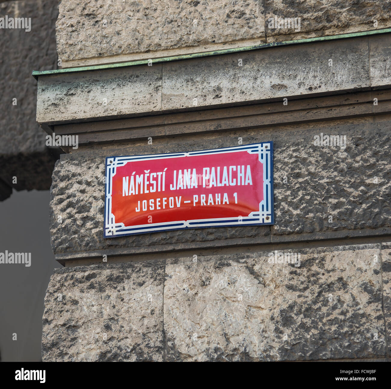 Prag - AUGUST 6: quadratische dedizierten Jan Palach tot im Jahr 1969. Er war ein tschechischer Patriot wurde zu einem Symbol des Anti-Sowjet Resistanc Stockfoto
