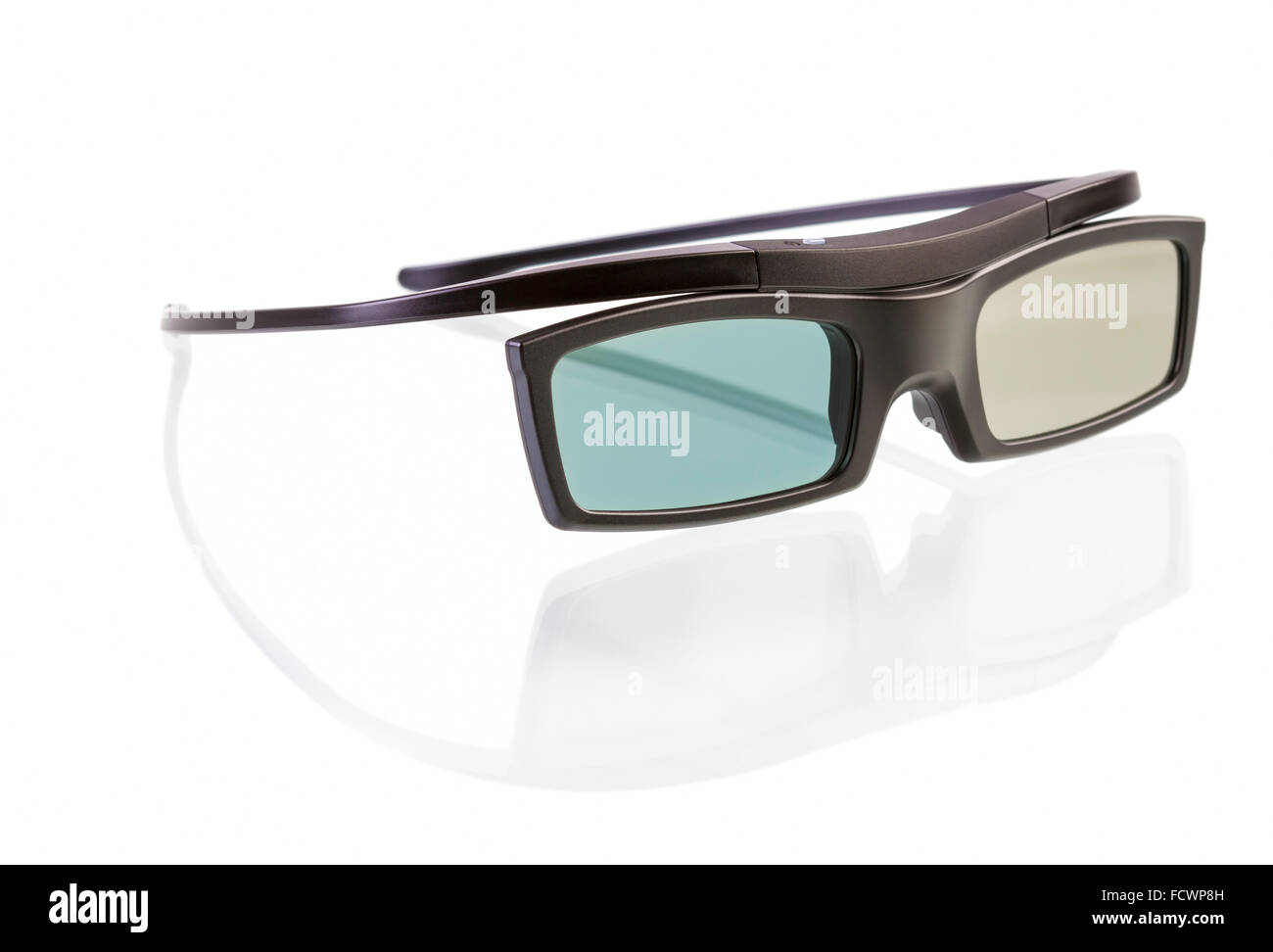 3D Brille isoliert auf weißem Hintergrund Stockfoto