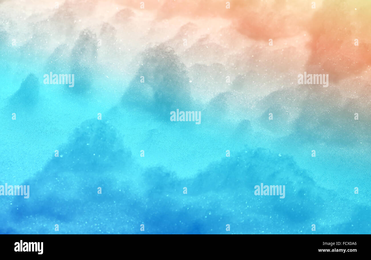 Weiße schöne Schnee eine fotografierten hautnah Stockfoto