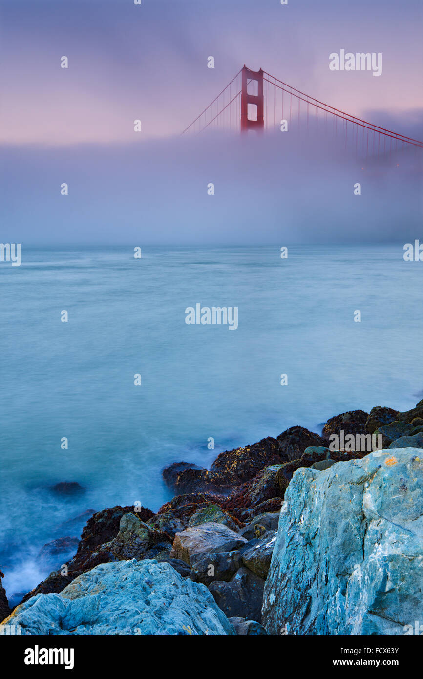 Golden Gate Bridge; Kalifornien, San Francisco Stockfoto