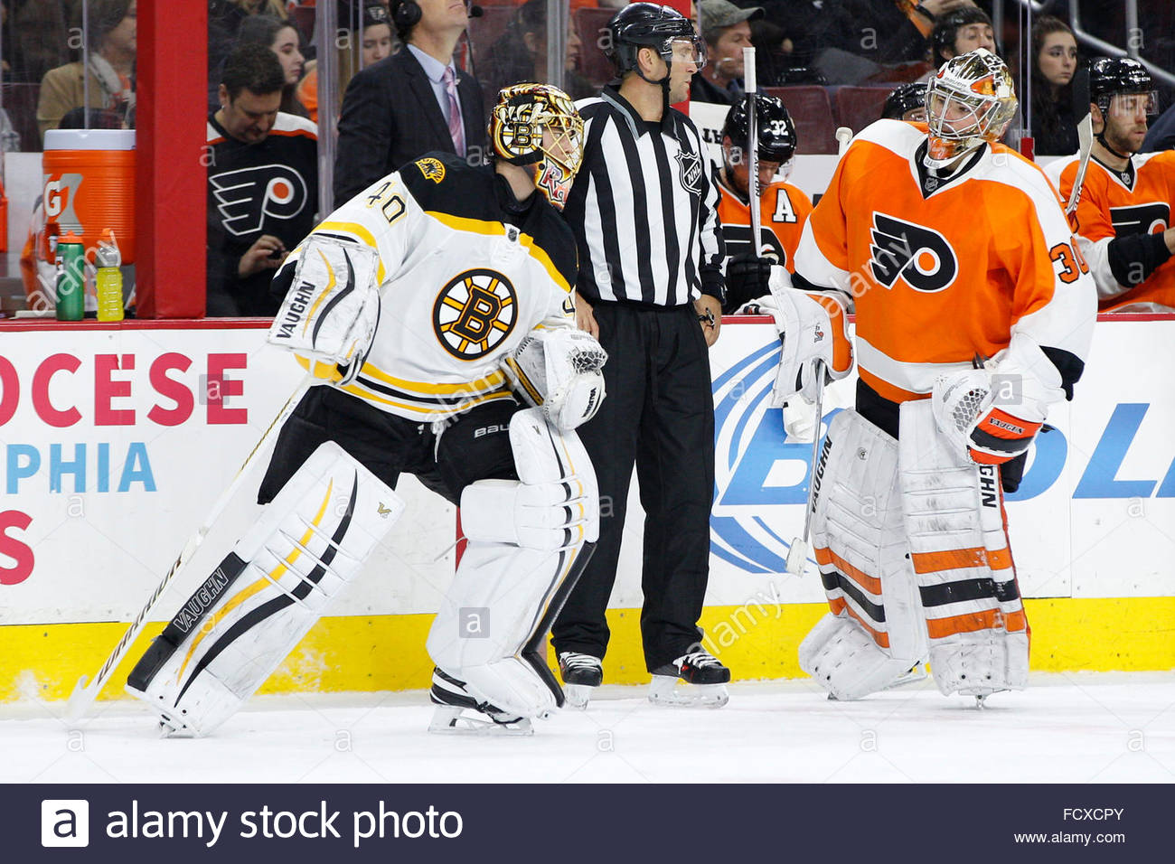 philadelphia pennsylvania usa 25 januar 2016 boston bruins flyers goalies 2016