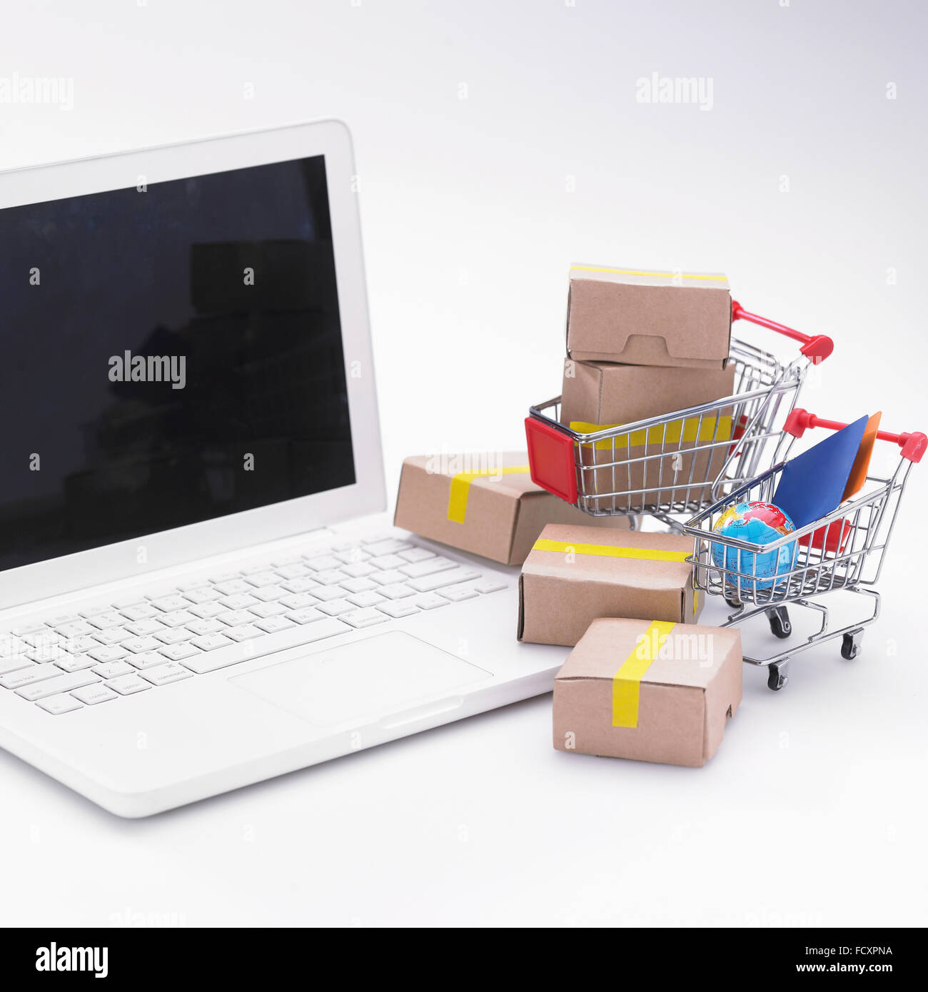 E-Commerce oder Übersee Direktkauf Stockfoto