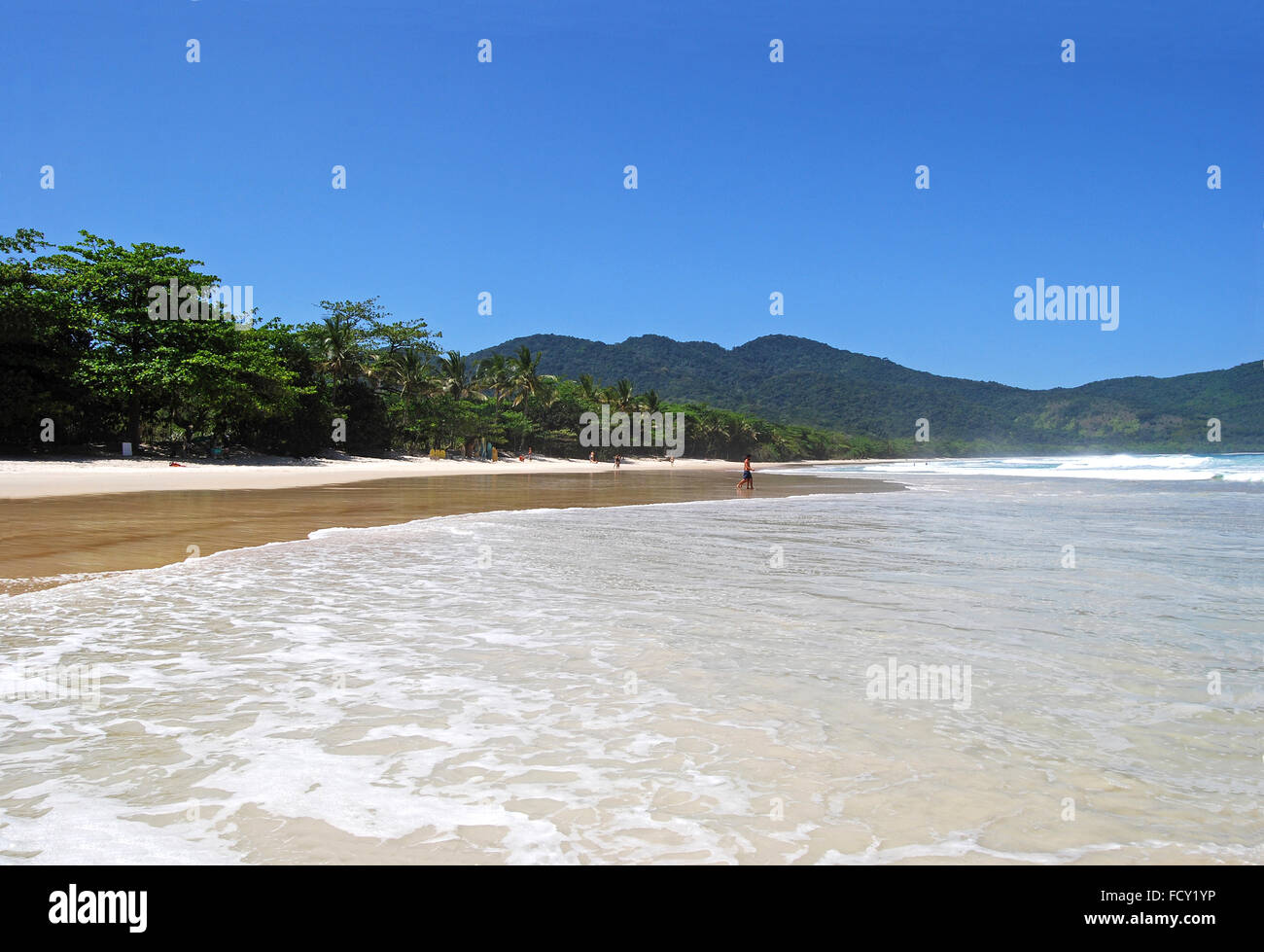 Ilha Grande Island: Strand Praia Lopes Mendes, Bundesstaat Rio De Janeiro, Brasilien-Südamerika Stockfoto