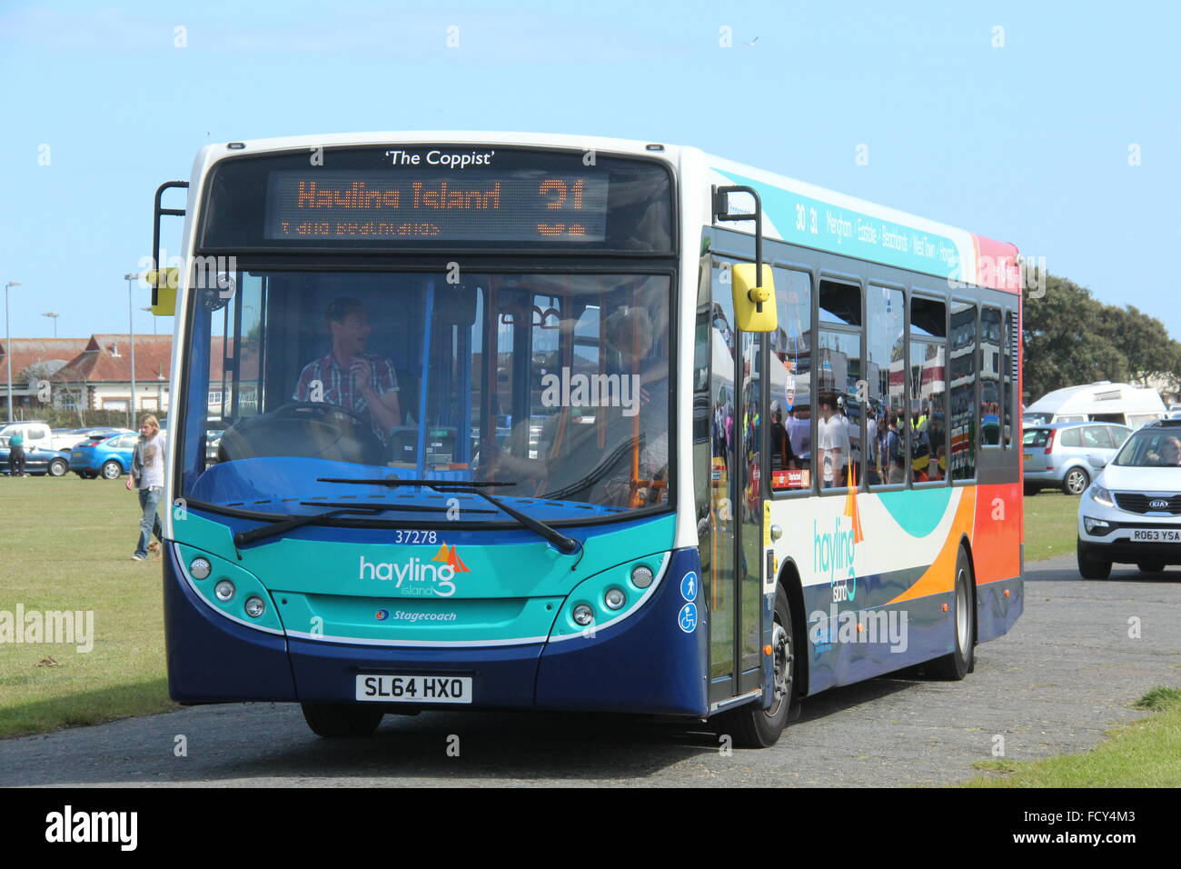 EINE ADL ALEXANDER DENNIS ENVIRO BUS DER POSTKUTSCHE Stockfoto