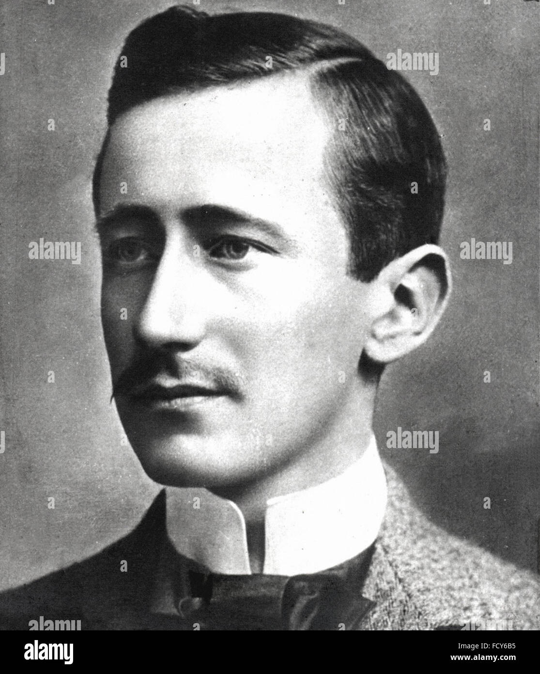 Porträt von Guglielmo Marconi 1874 1937 Ingenieur und Physiker Stockfoto