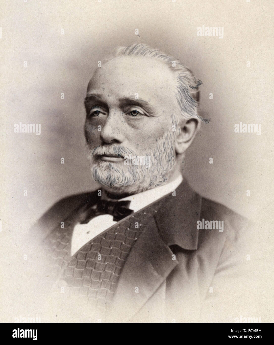 Porträt von Ludwig Friedrich Karl christian Büchner 1824 1899 Biologe Stockfoto