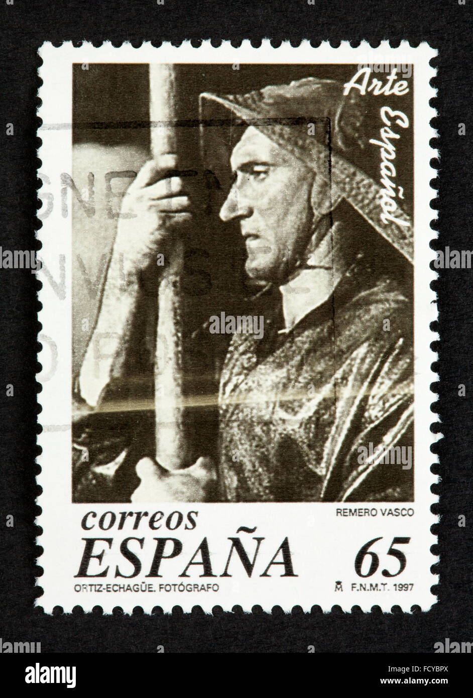 Spanische Briefmarke Stockfoto