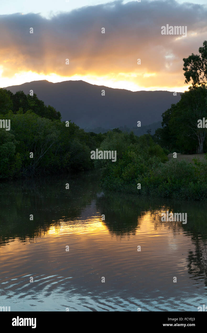 Sonnenuntergang in Queensland, Australien Stockfoto