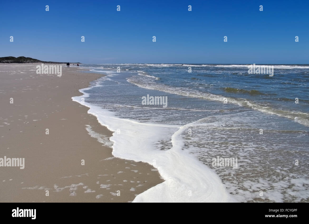 Ostfriesische Insel Langeoog, der Strand - Insel Langeoog Nordsee Strand Stockfoto