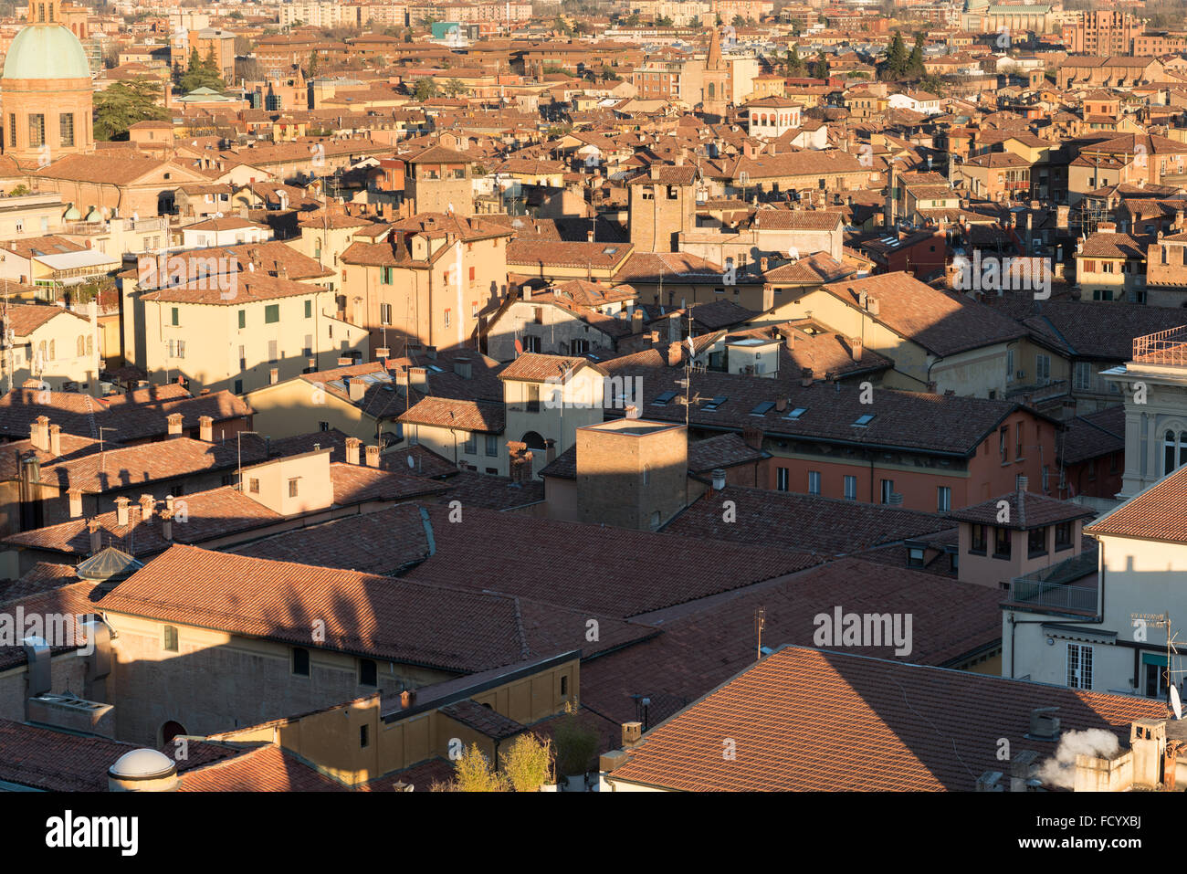 Luftaufnahme von Bologna, Italien. Draufsicht. Stockfoto
