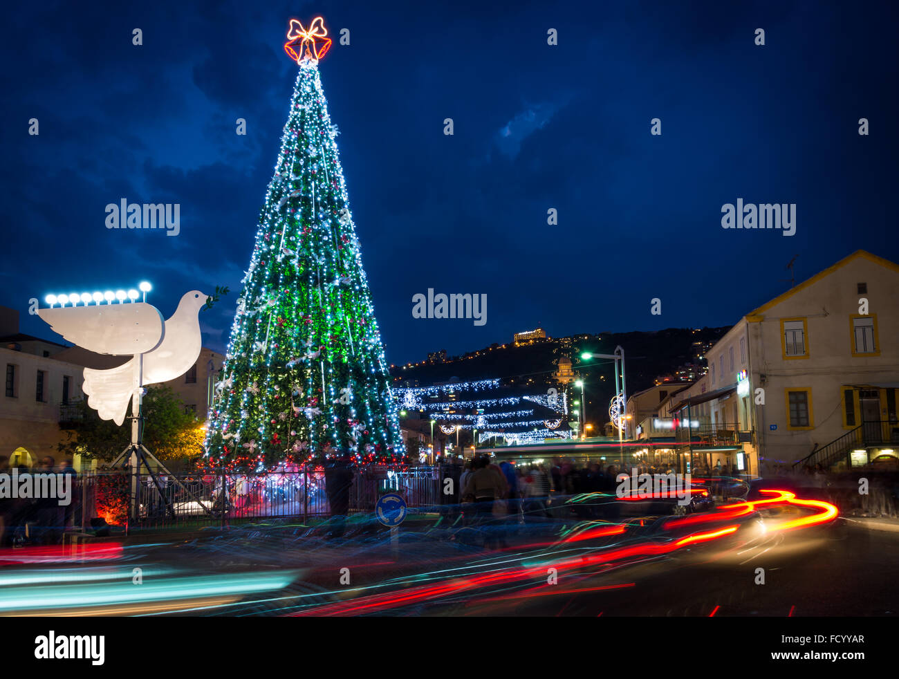 Der Urlaub Ferien feiern in Haifa, 2015 Stockfoto