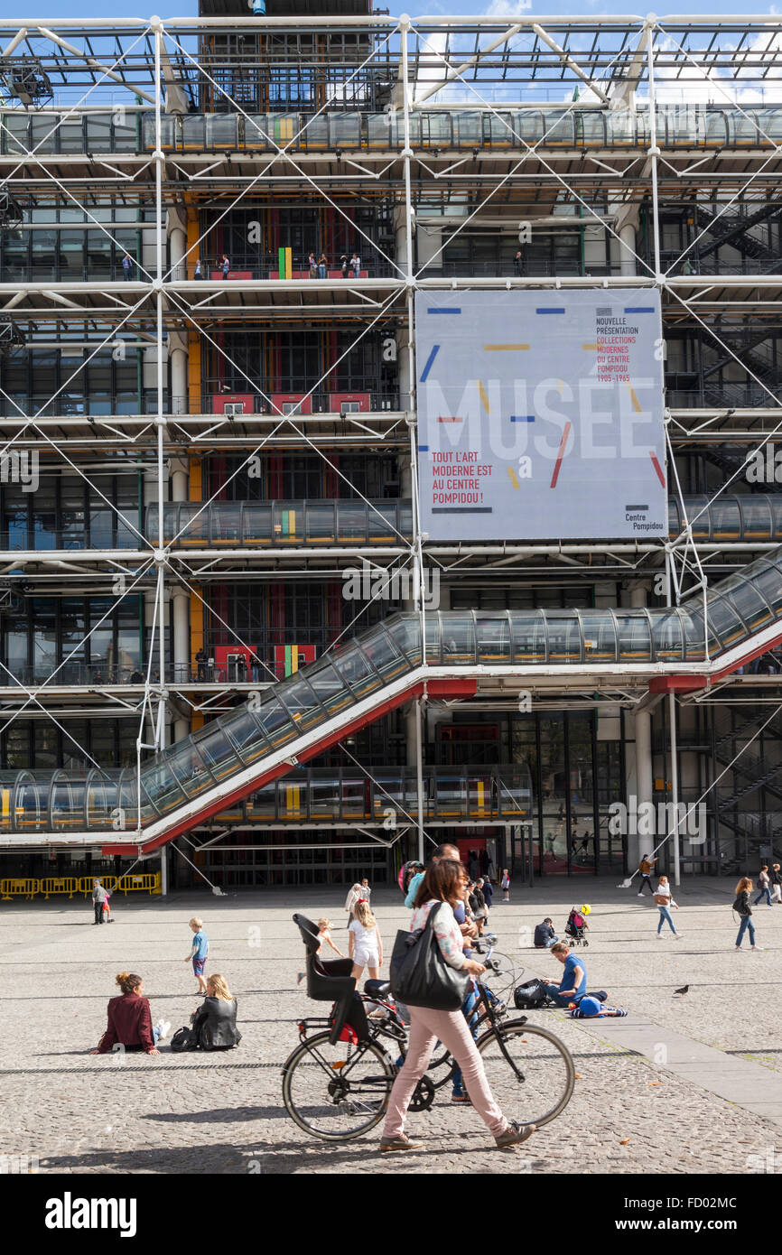 Centre Pompidou, Paris, Frankreich Stockfoto