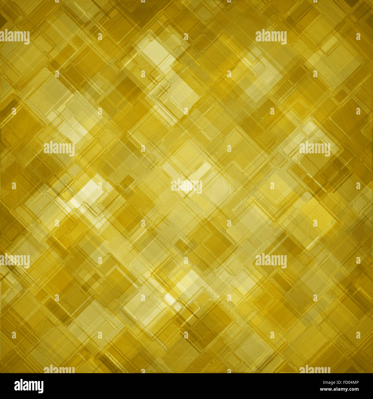 abstrakte Goldgrund mit abgewinkelten geometrischen Muster Stockfoto