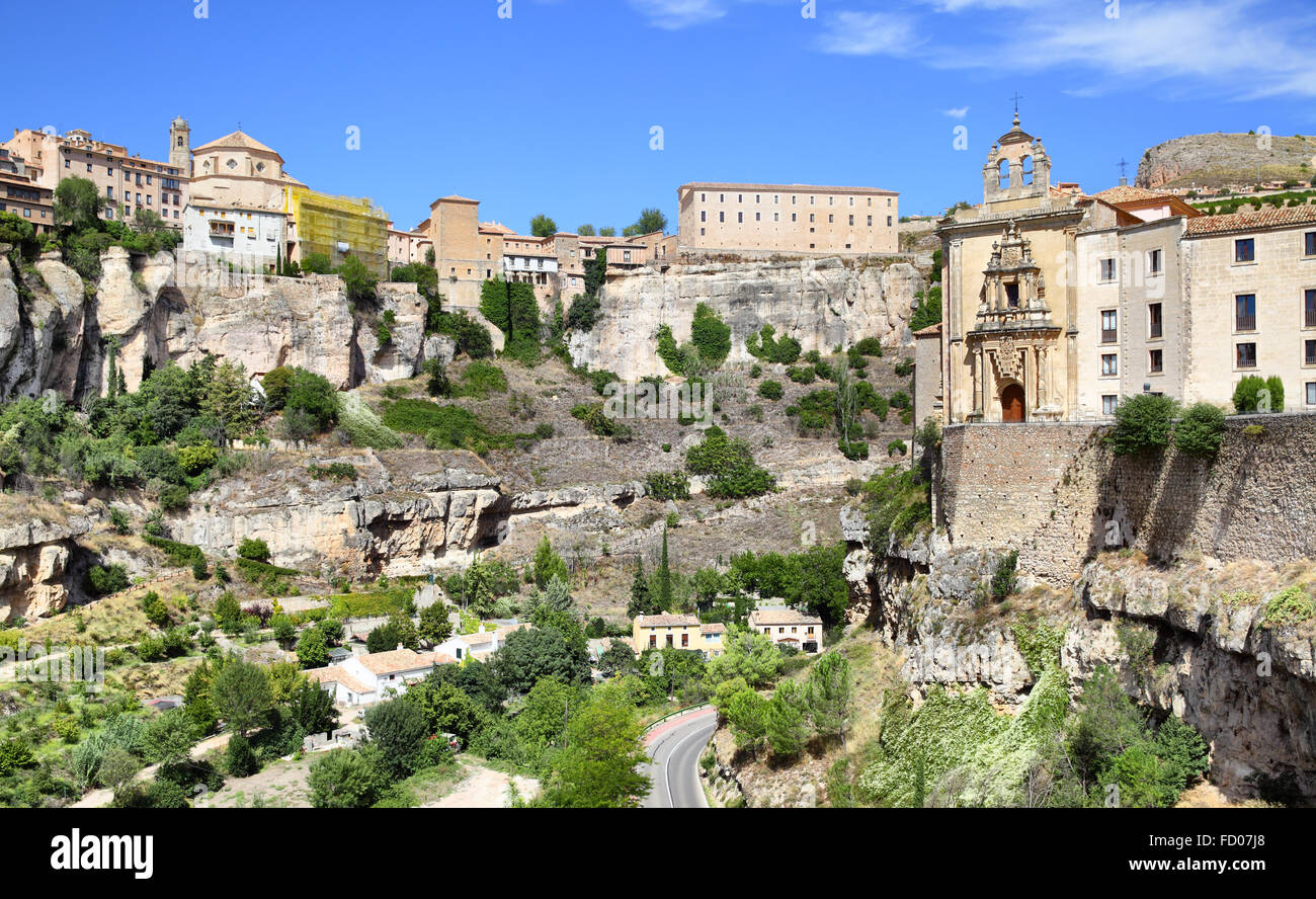 Ansicht von Cuenca, Castilla La Mancha, Spanien. Stockfoto