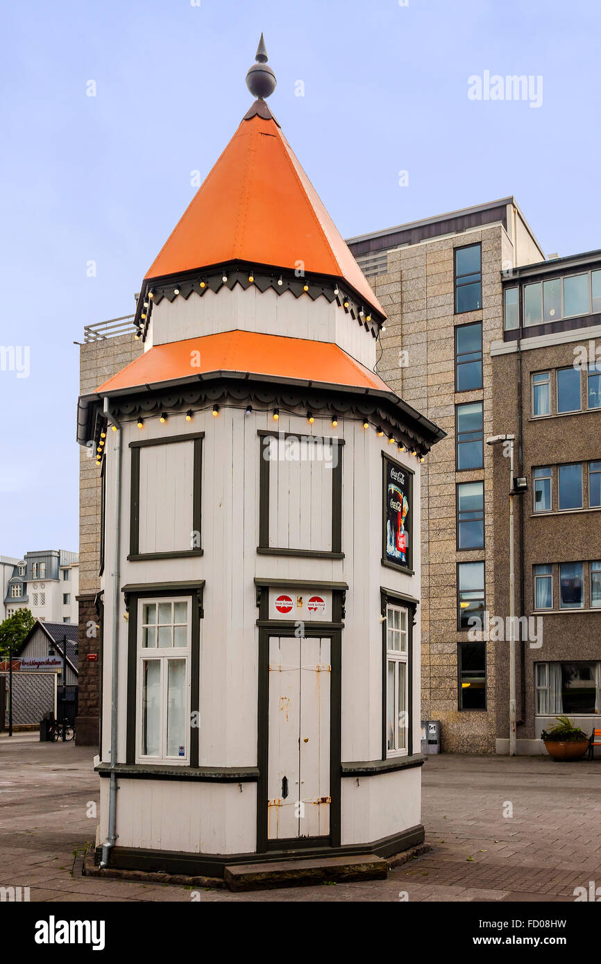 Kleines Souvenir Shop Reykjavik Island Stockfoto