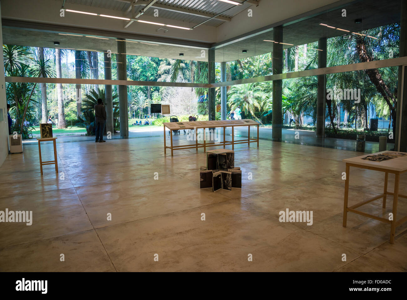 Juan Araujo Kunstwerk, Inhotim Botanischer Garten und Museum für zeitgenössische Kunst, Belo Horizonte, Minas Gerais, Brasilien Stockfoto