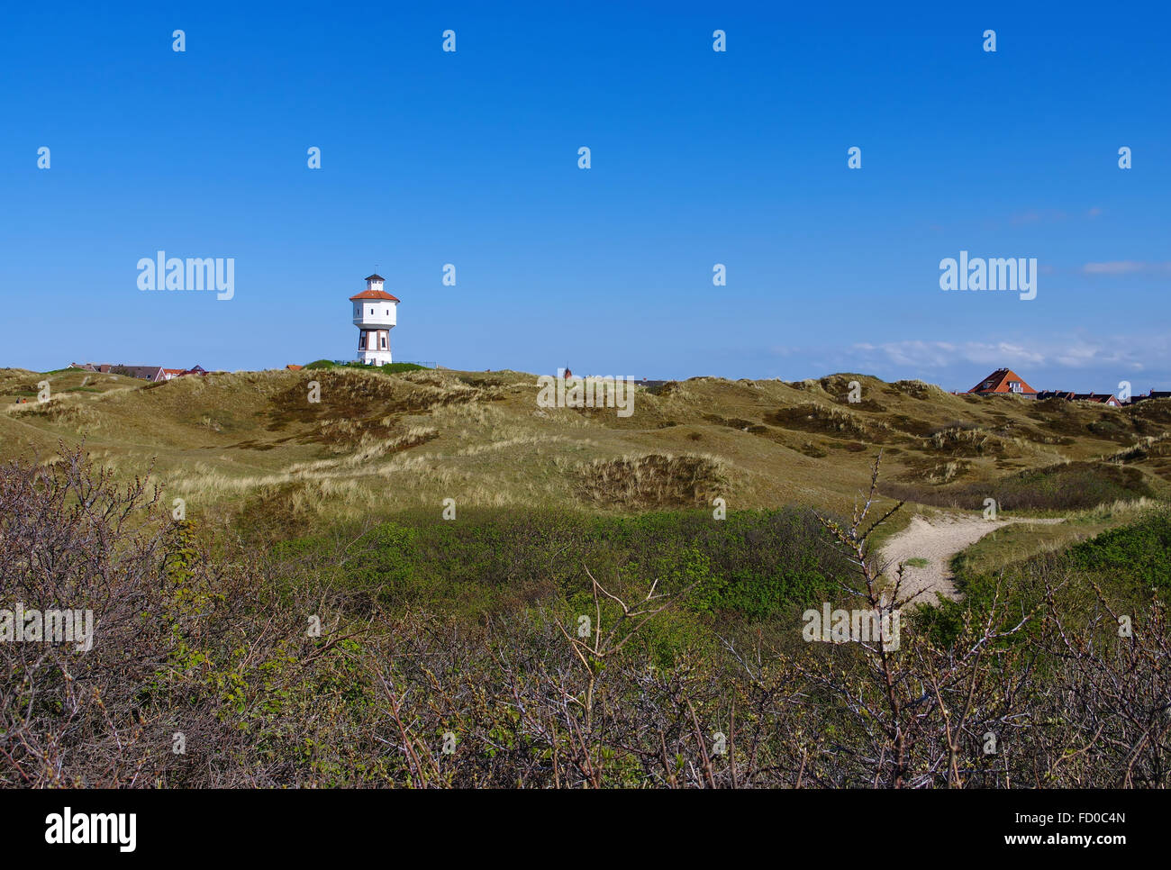 Insel Langeoog, der Wasserturm - die deutsche Insel Langeoog in der Nordsee, der Wasserturm Stockfoto