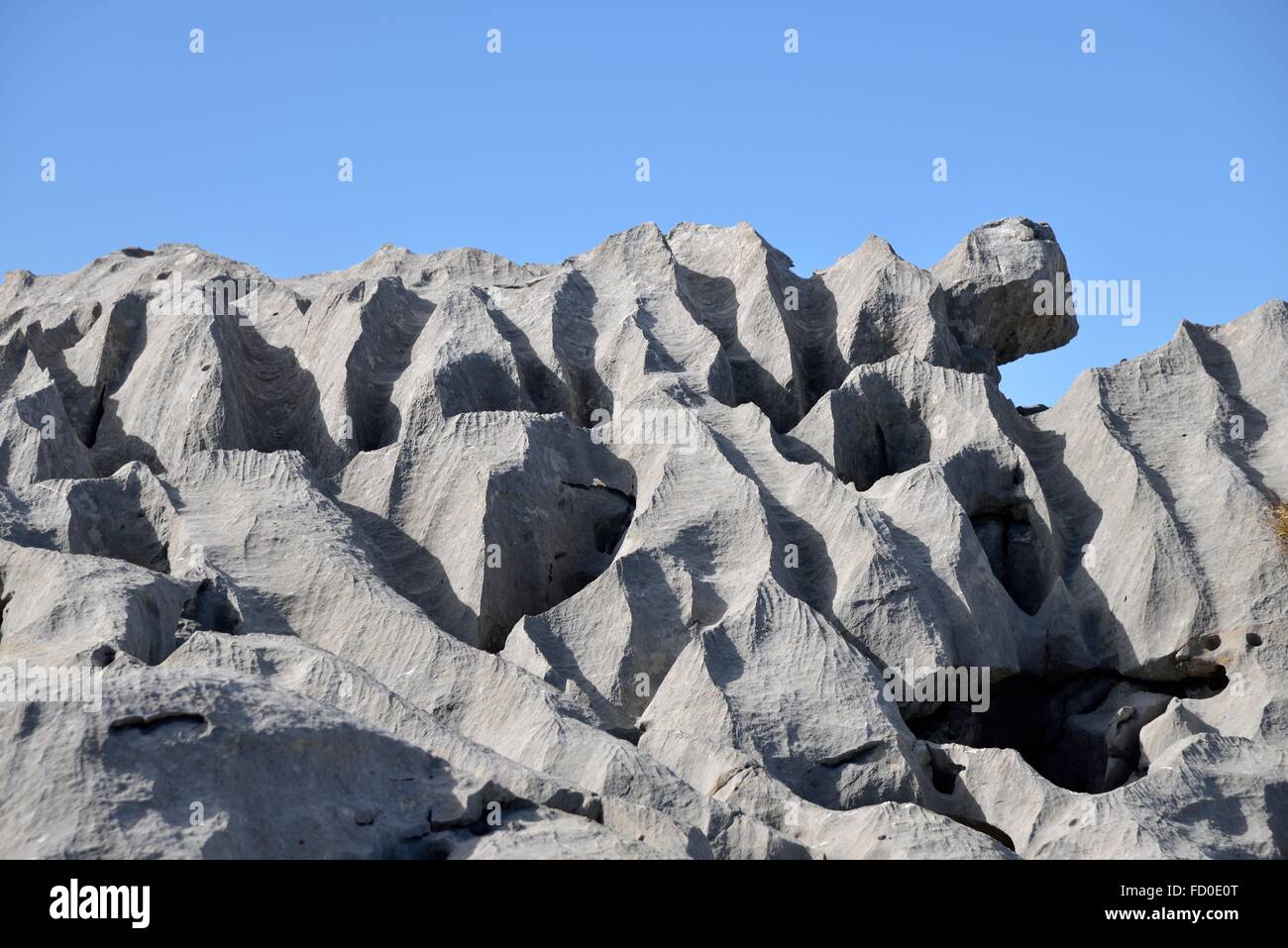 Karst Formation, Silberen Berg, Kanton Schwyz, Schweiz Stockfoto