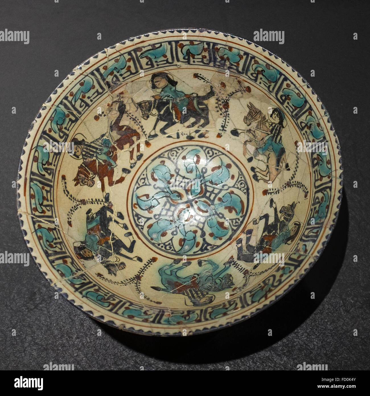 Keramik, islamische Museum, Kunst, schreiben, malen Stockfoto