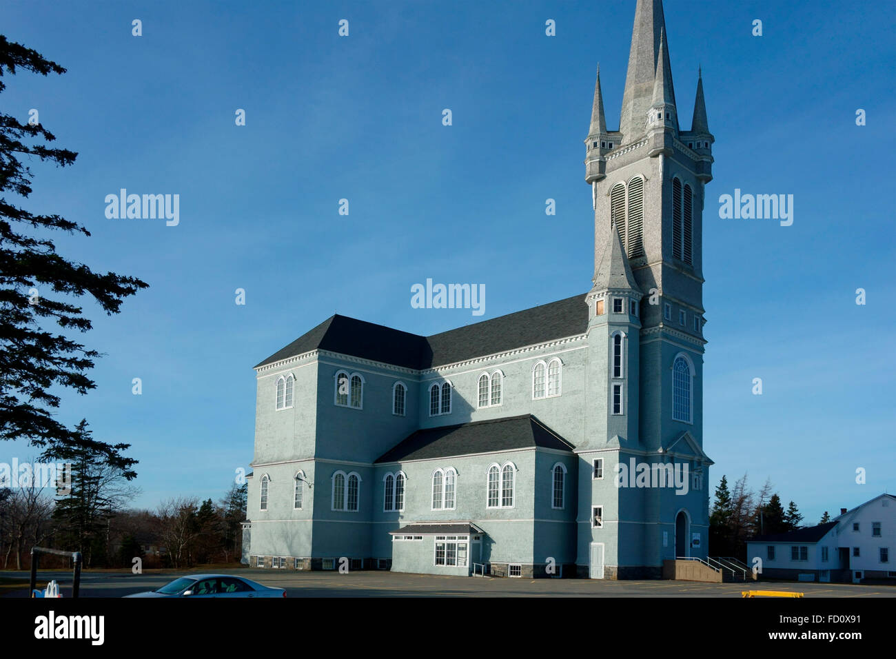 Église Sainte-Marie Saint Marys Kirche ist eine katholische Kirche in Kirche-Punkt, Nova Scotia, Kanada Stockfoto