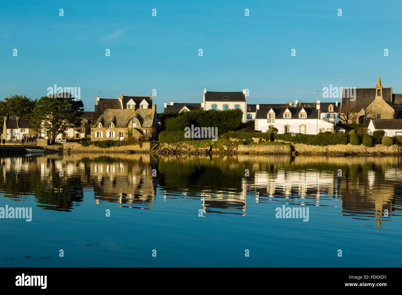 Frankreich, Bretagne, Morbihan, Saint Cado de Belz in der Ria d Etel. Stockfoto
