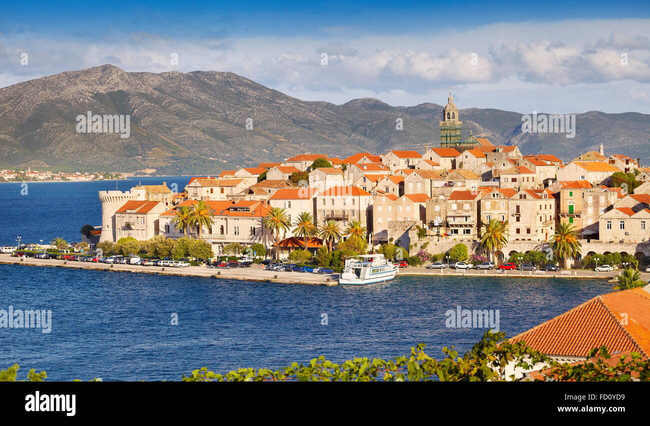Insel Korcula, Dalmatien, Kroatien, Europa Stockfoto