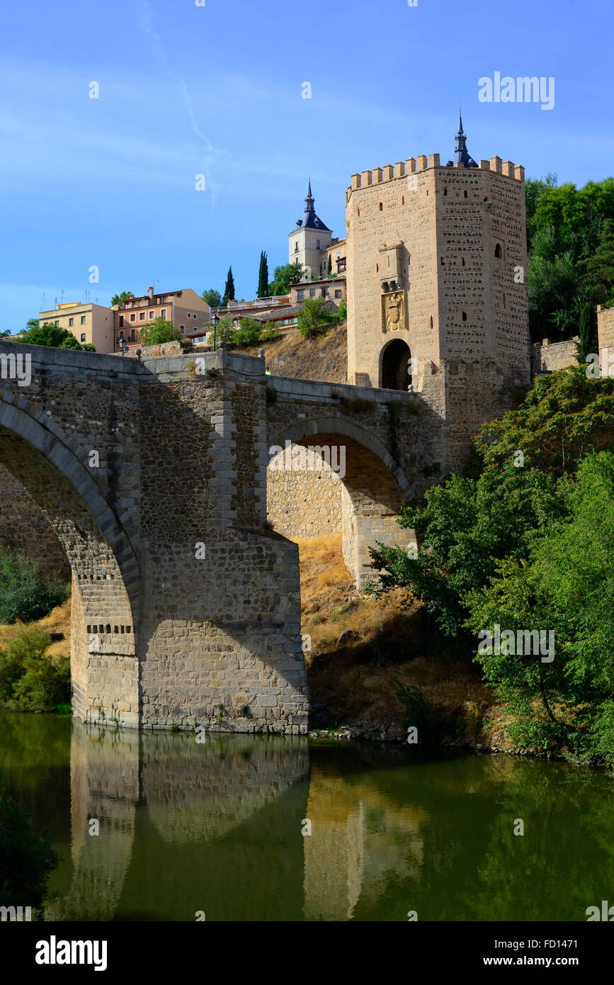 Alcantara Brücke Toledo Spanien ES Tejo Stockfoto