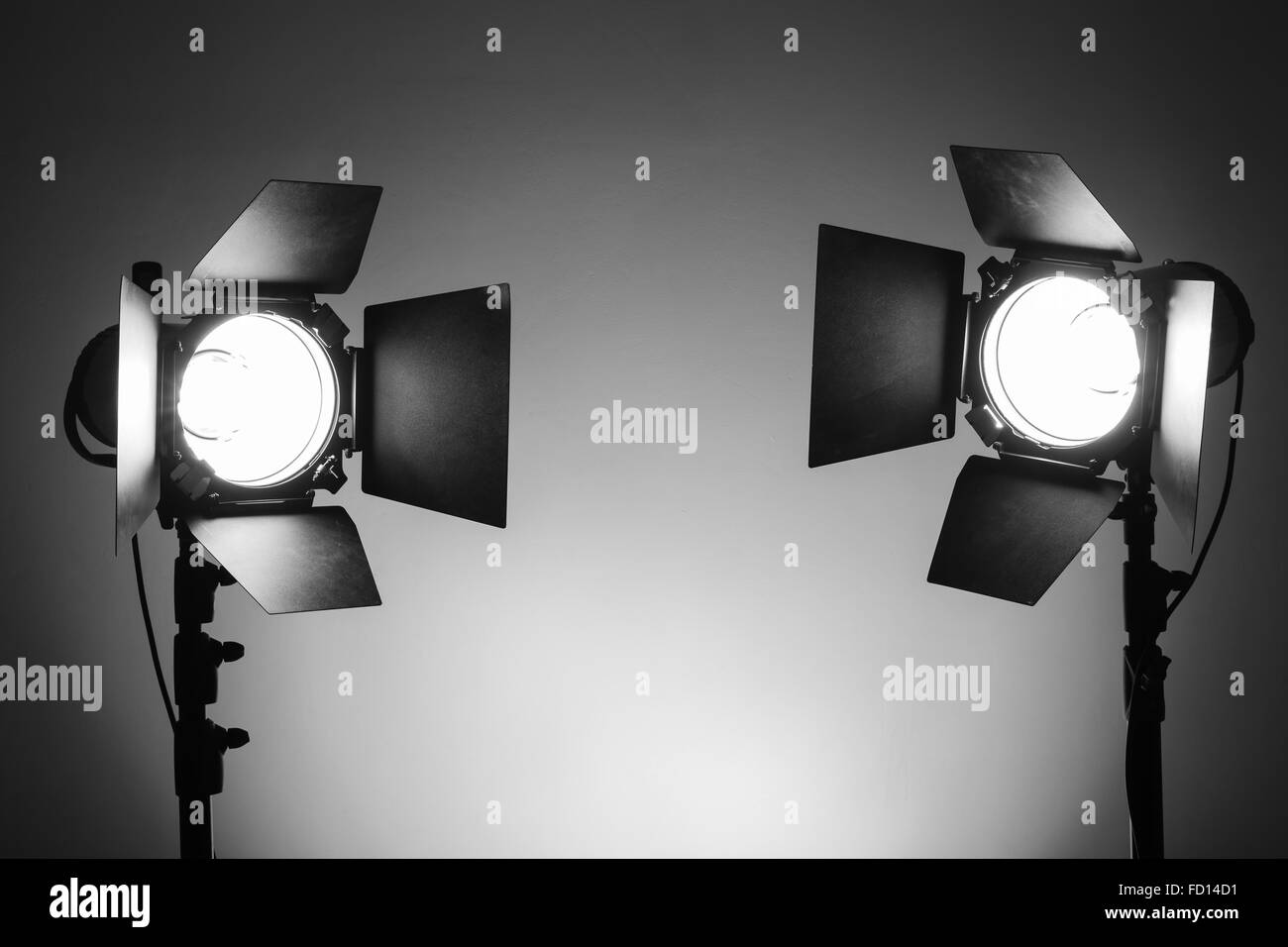 Ausrüstung für Fotostudios und Modefotografie. Stockfoto