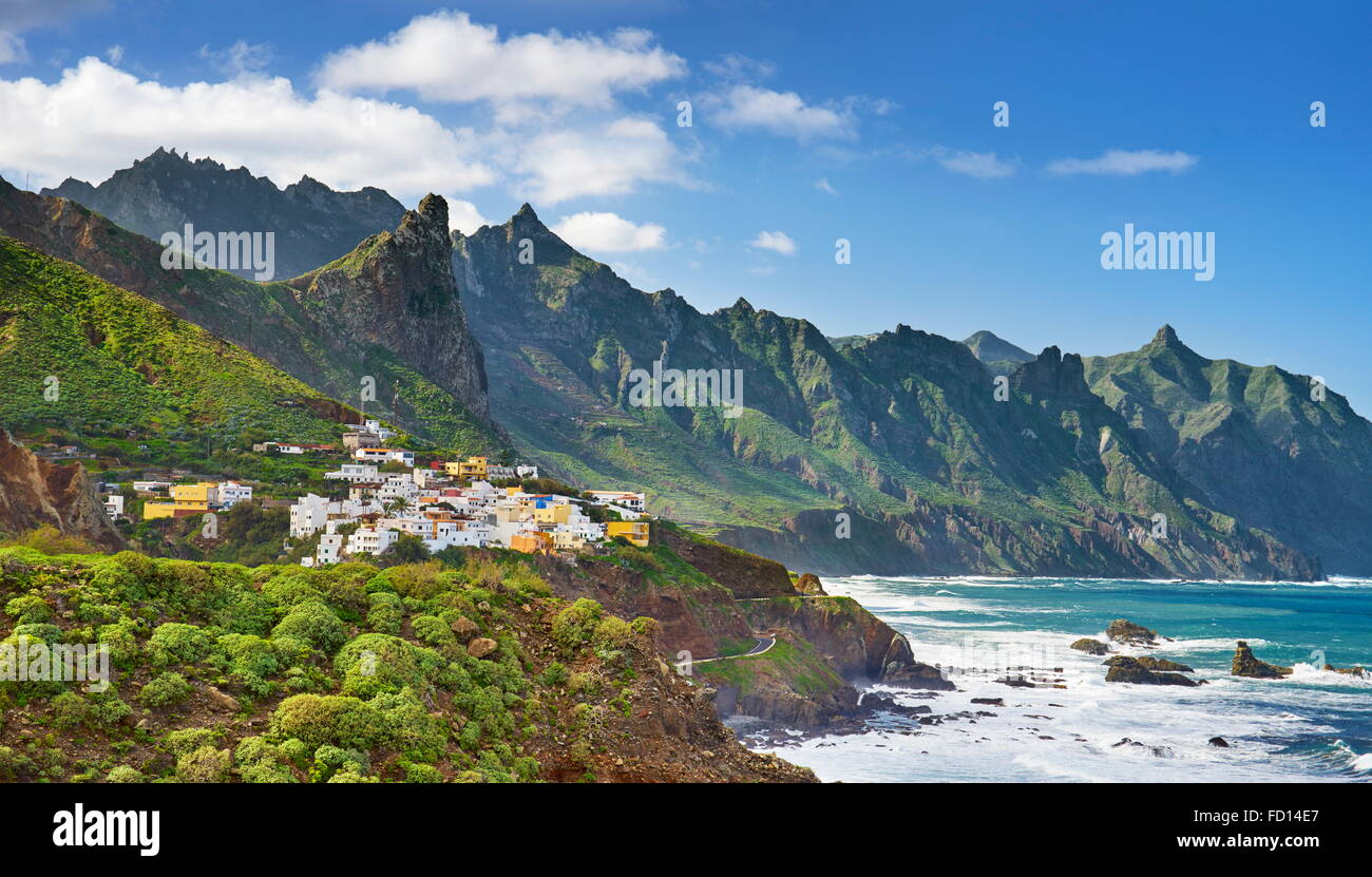 Almáciga, Taganana Küste, Teneriffa, Kanarische Inseln, Spanien Stockfoto