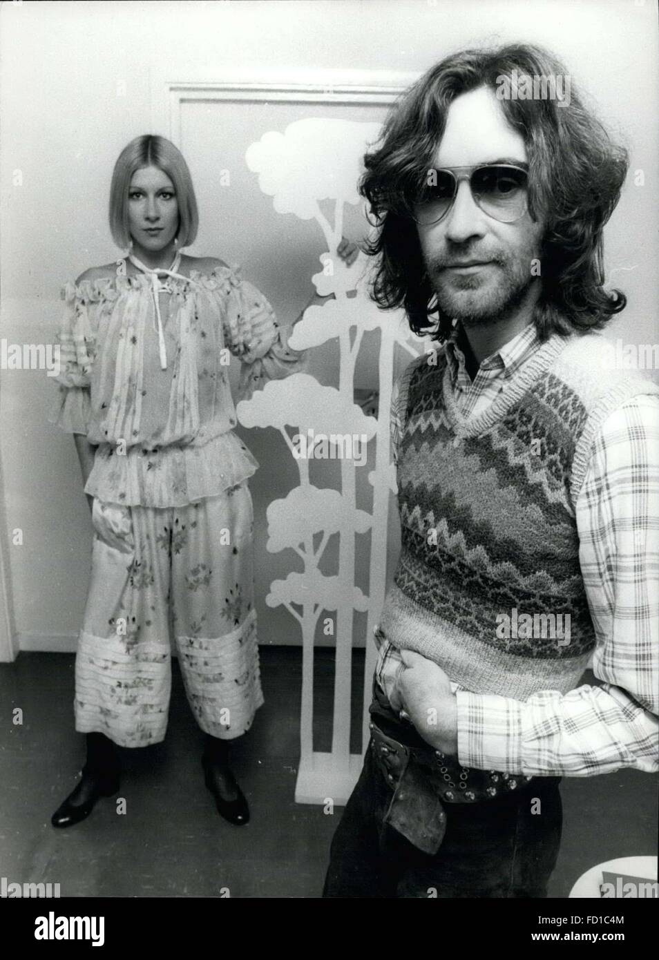 1973 - Modedesignerin Osste Clark. © Keystone Bilder USA/ZUMAPRESS.com/Alamy Live-Nachrichten Stockfoto