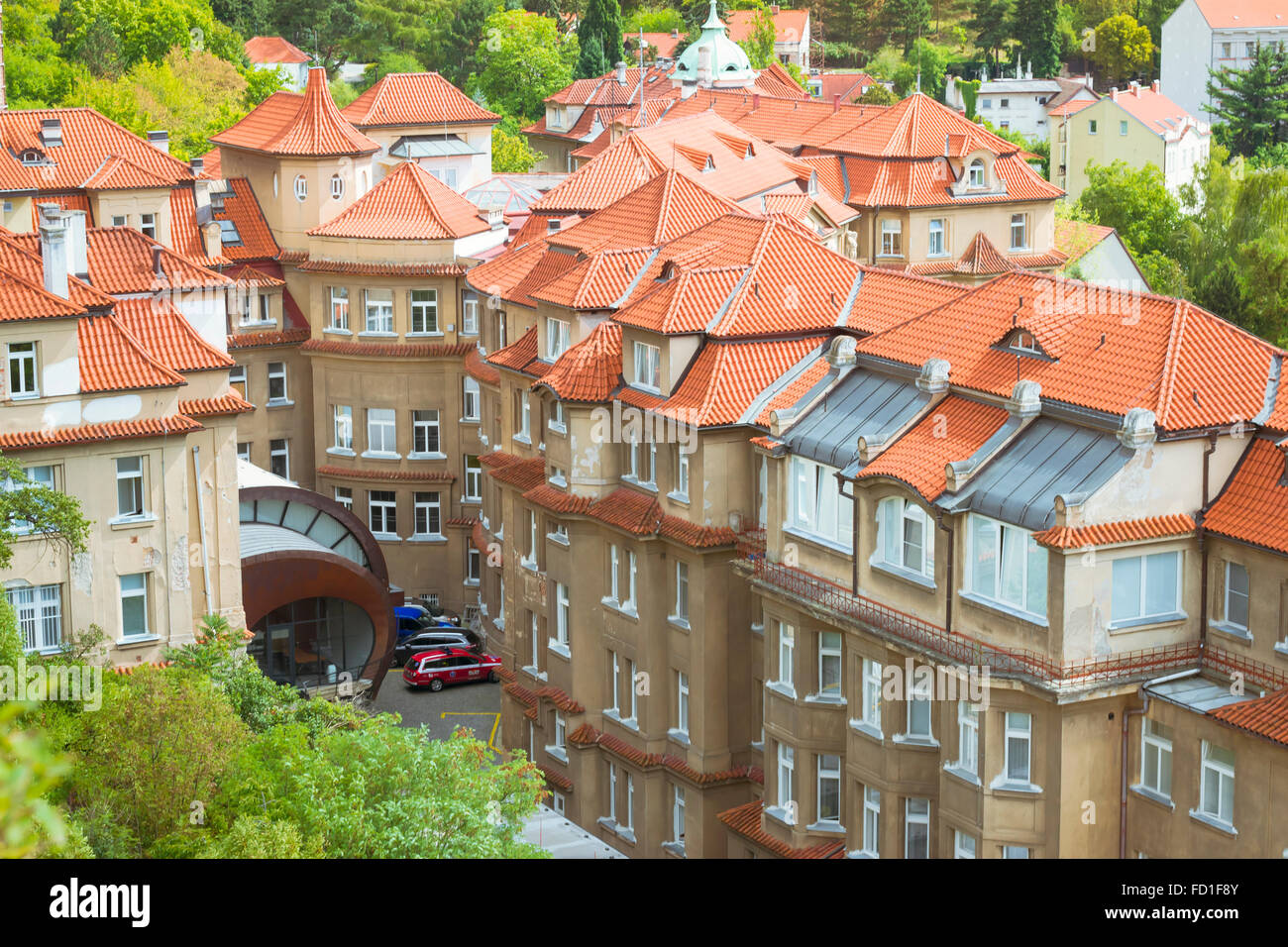 Prag, Tschechische Republik - 28. August 2015: das Institut für die Pflege von Mutter und Kind (gilt pro Peci o Matku ein Dite) Stockfoto