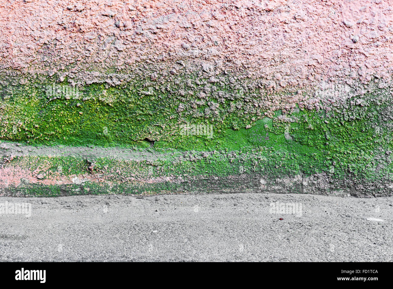 Abstrakte Beton, Risse und Kratzer überstanden. Landschaftsstil. Grunge Betonoberfläche. Große Hintergrund oder Textur. Stockfoto