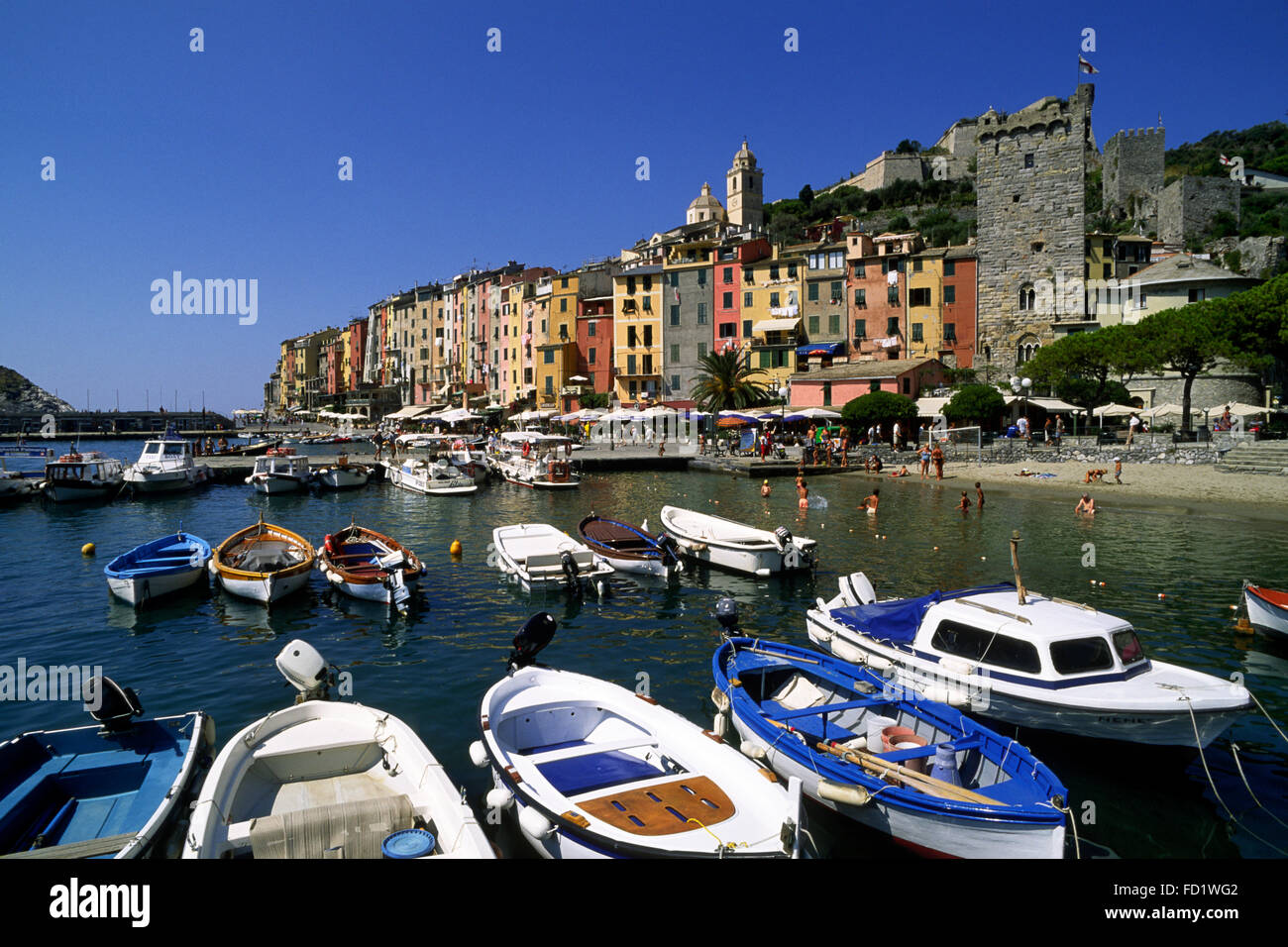 Italien, Ligurien, Riviera di Levante, Portovenere Stockfoto