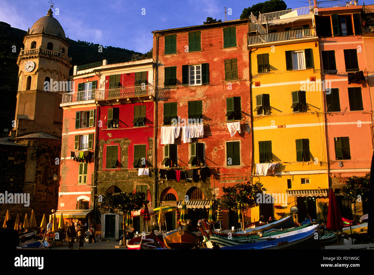 Italien, Ligurien, Cinque Terre, Riviera di Levante, Vernazza Stockfoto