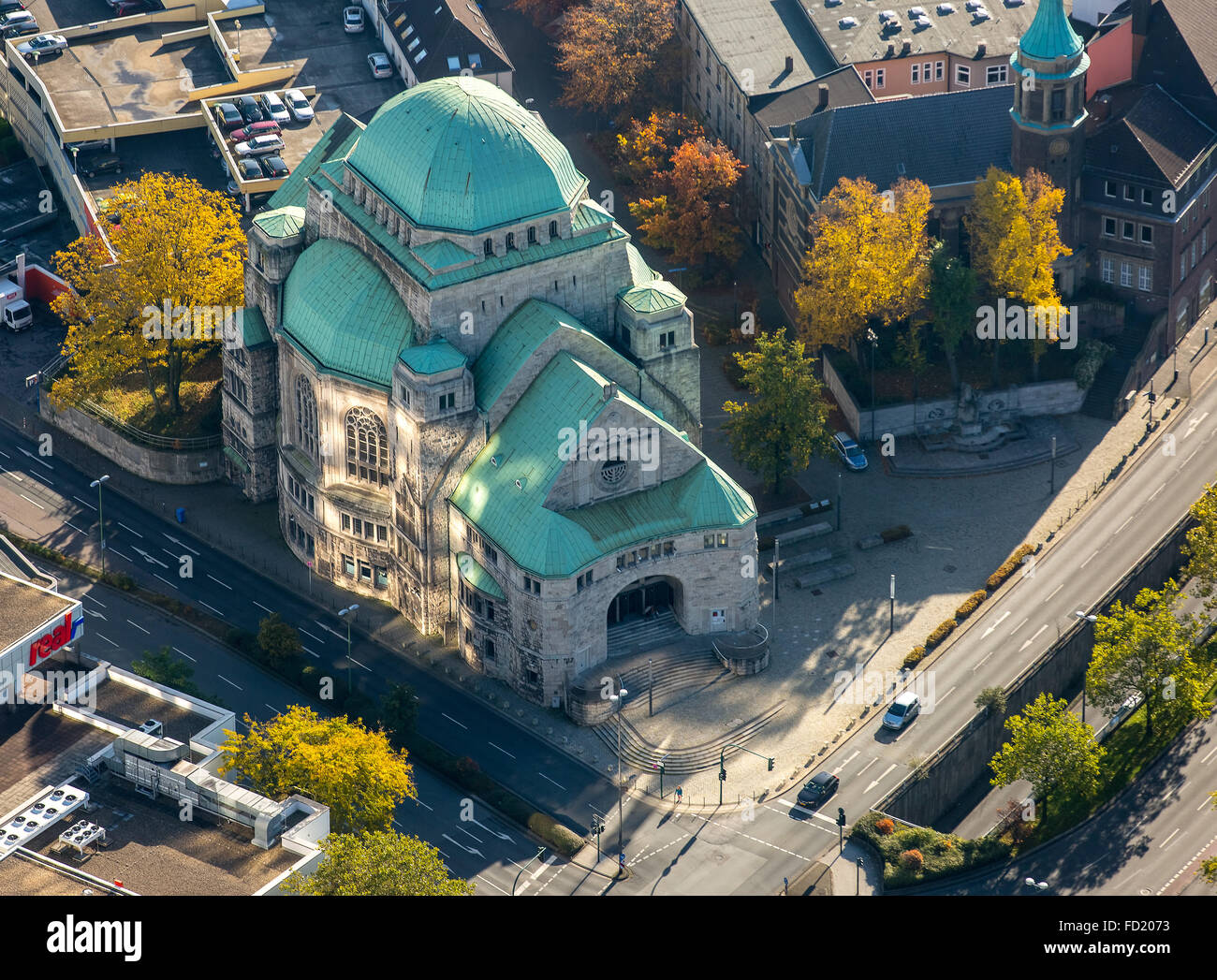 Alte Synagoge, Haus der jüdischen Kultur, Kulturinstitut, Essen, Ruhrgebiet, Nordrhein-Westfalen, Deutschland Stockfoto