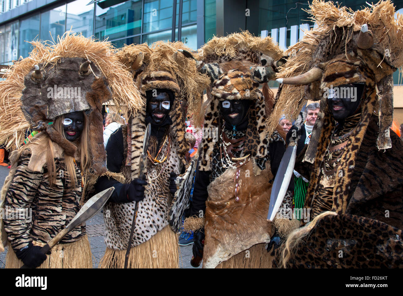 Europa, Deutschland, Nordrhein-Westfalen, Köln, Karneval, Rosenmontag Prozession. Stockfoto