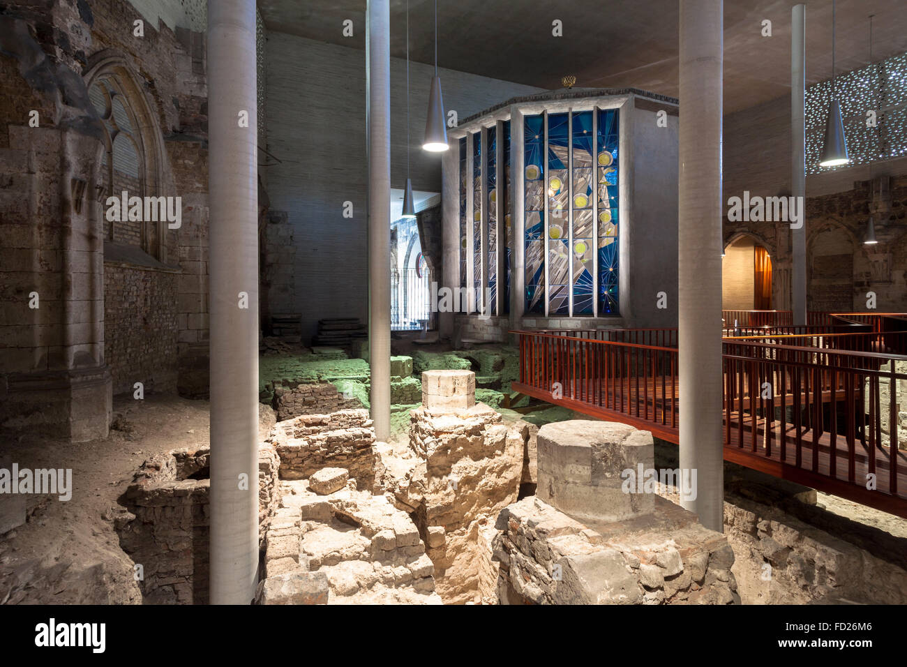 Ruins Of St Kolumba Museum In Cologne Stockfotos & Ruins Of St Kolumba ...